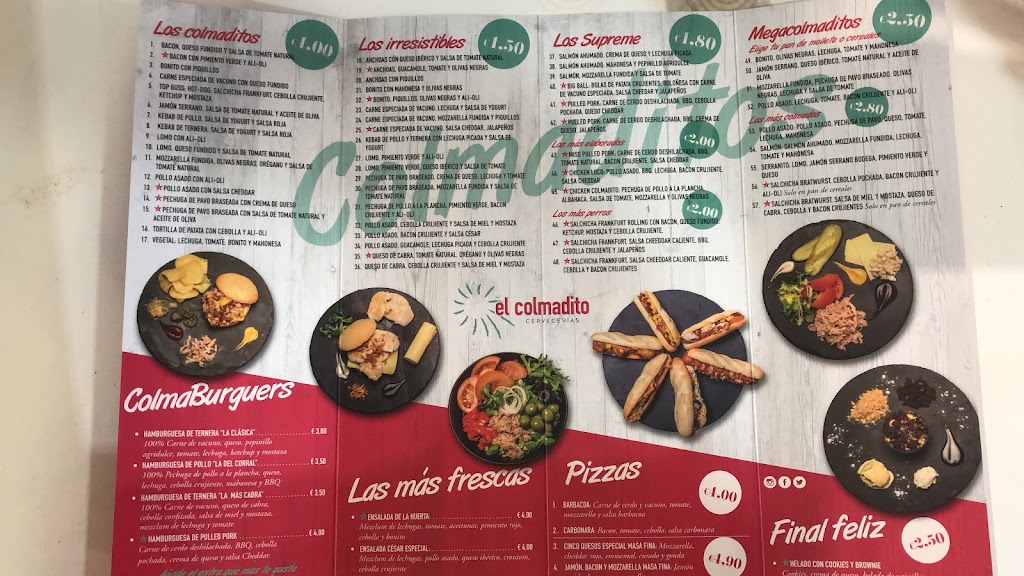 El Colmadito Mostoles — Carta