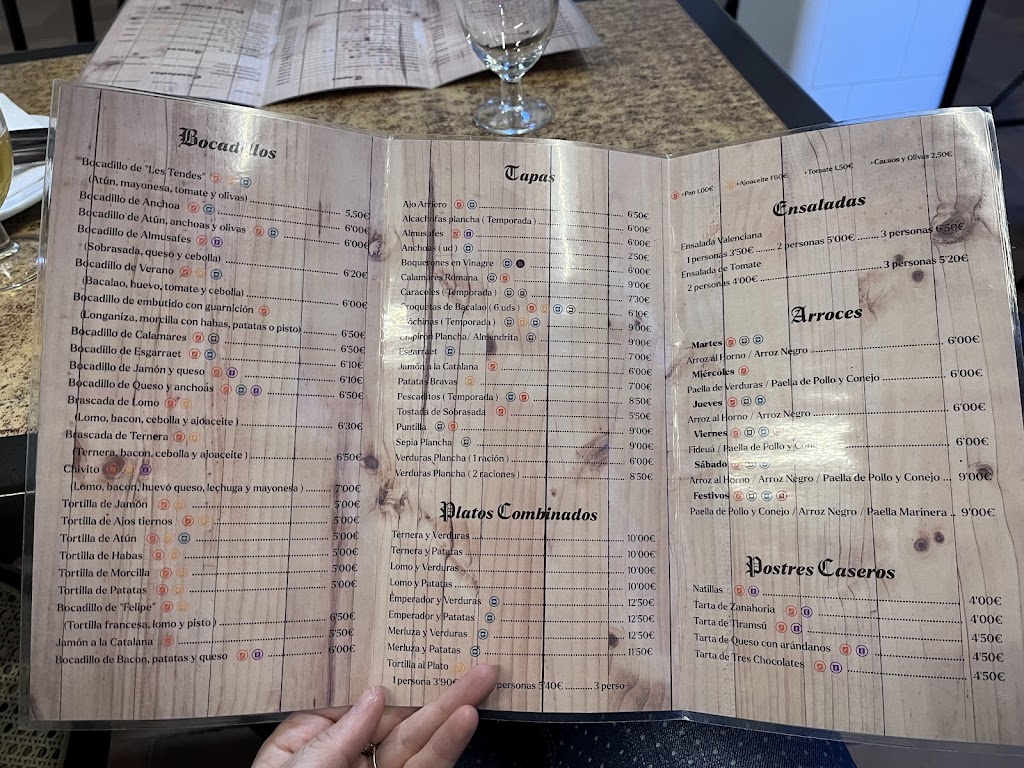 Les Tendes.. Almassera — Carta