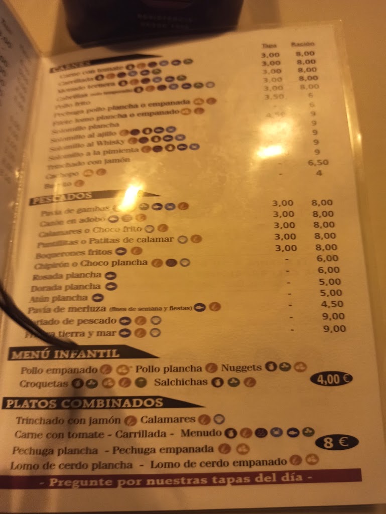 Bar Rayos X. — Carta
