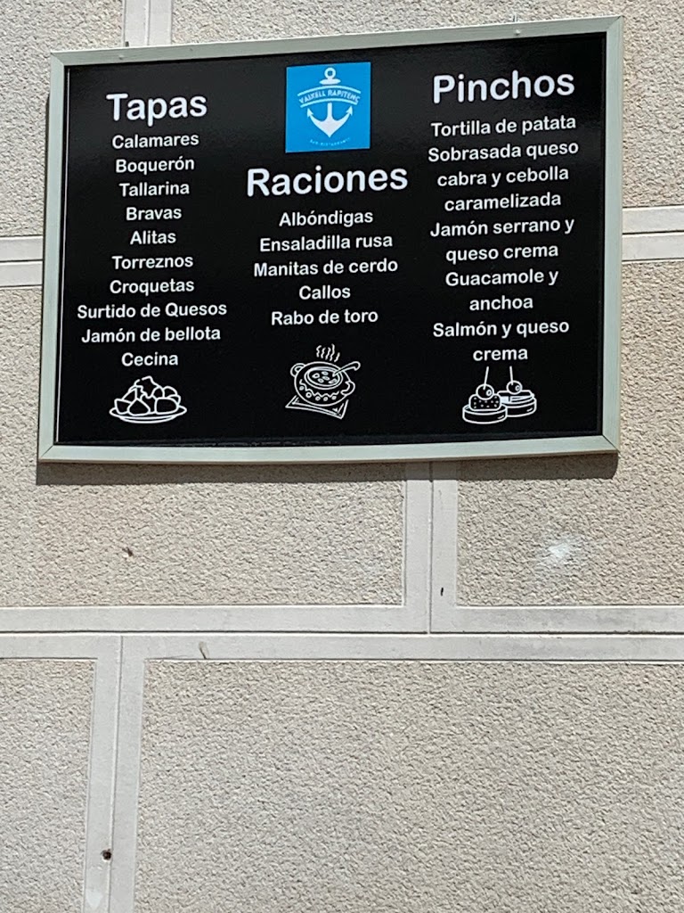 Bar-Restaurant Vaixell Rapitenc — Carta