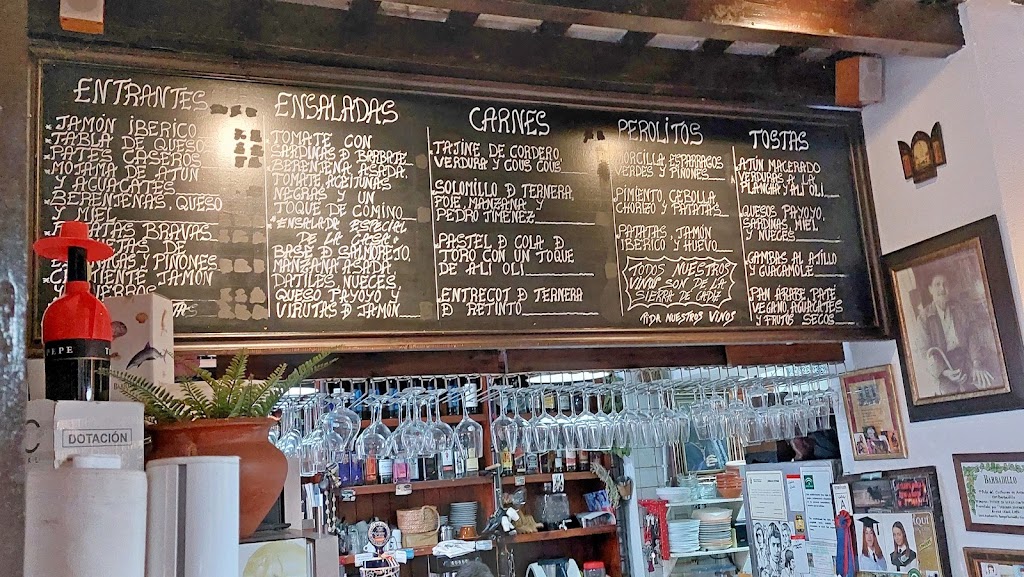 Taberna Jovenes Flamencos — Carta
