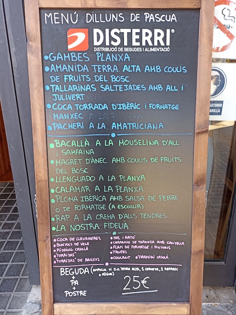 Terra Alta Restaurant — Carta