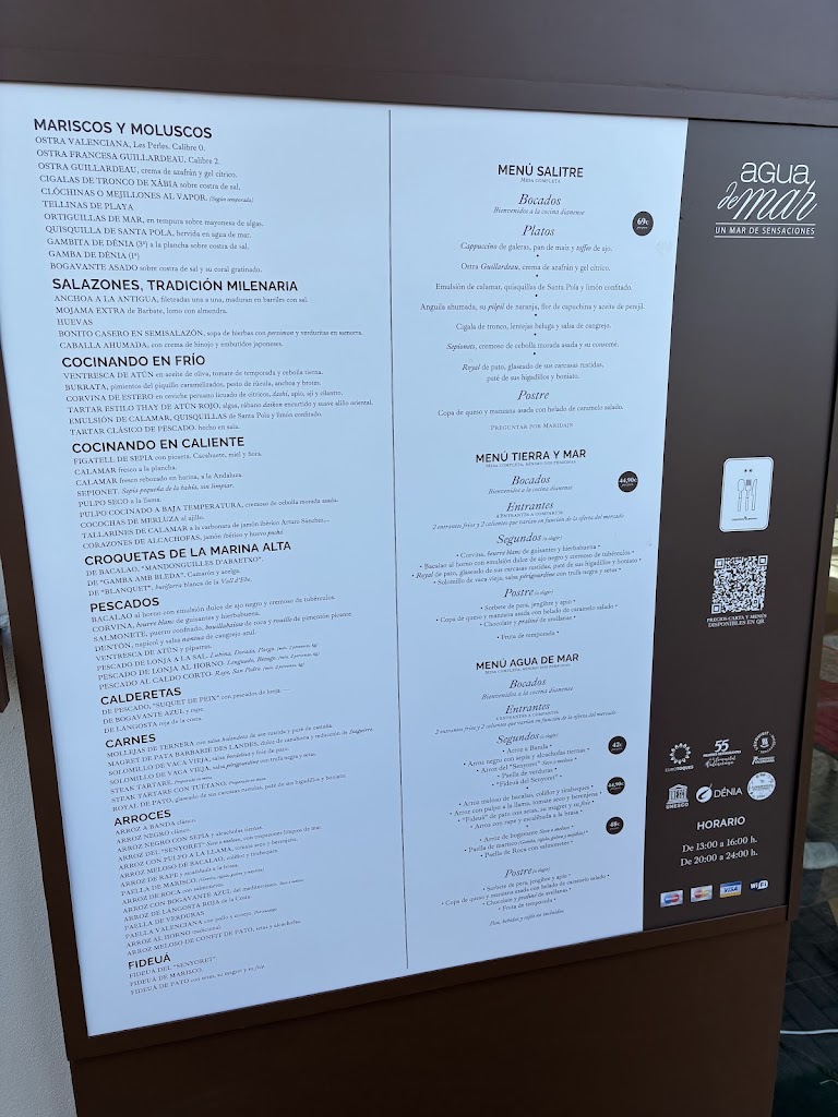 Agua de Mar — Carta