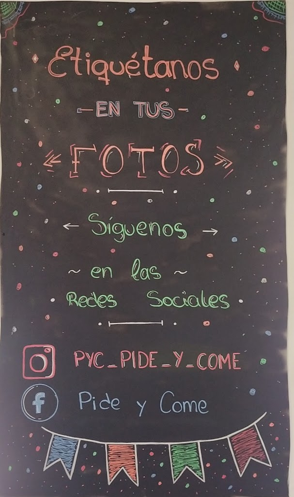 Bar Pide Y Come — Carta