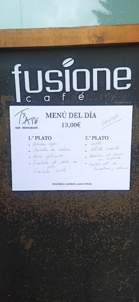 Restaurante Txapo — Carta