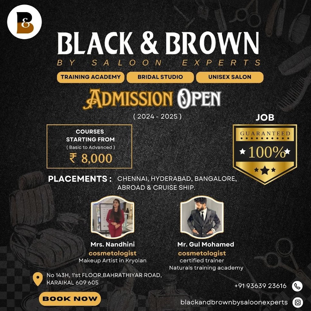 Black And Brown Unisexsalon