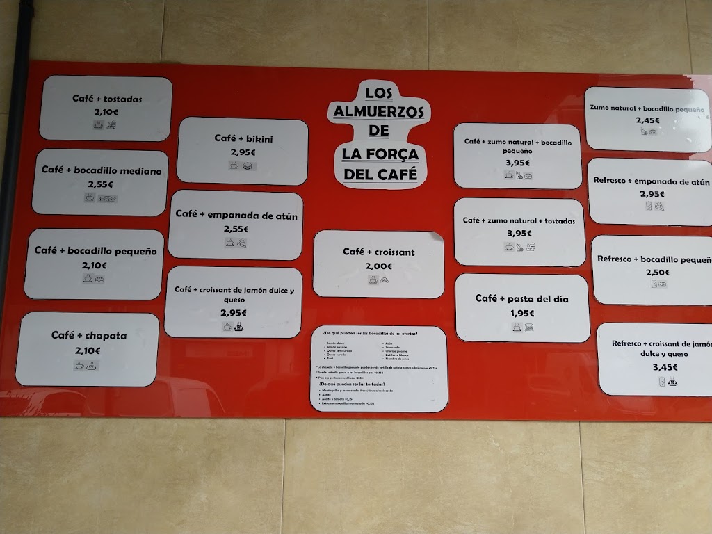 La forca del cafe — Carta