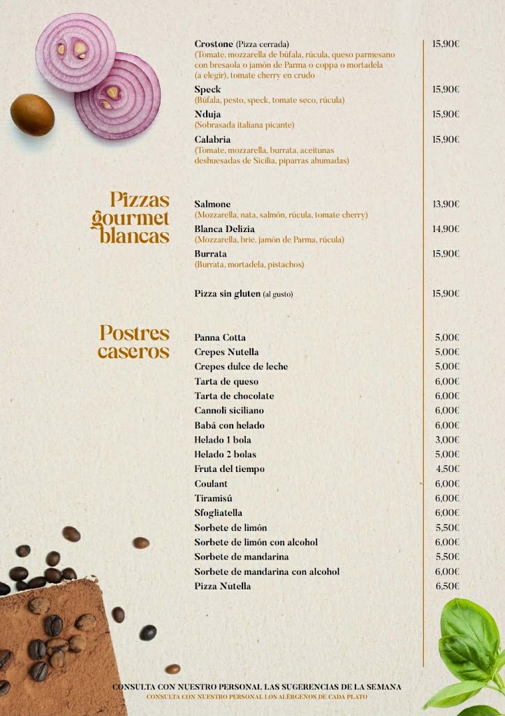 La Trattoria — Carta