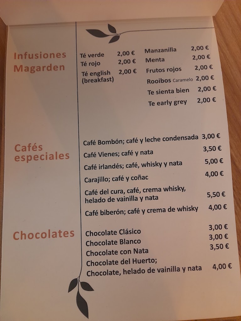 El huerto del cura — Carta