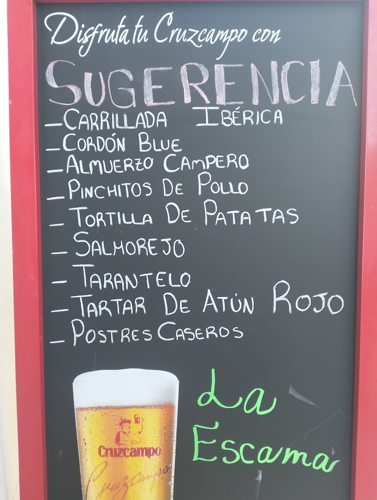 La Escama Cerveceria Taperia — Carta