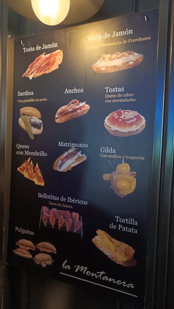 Bar La Montanera — Carta