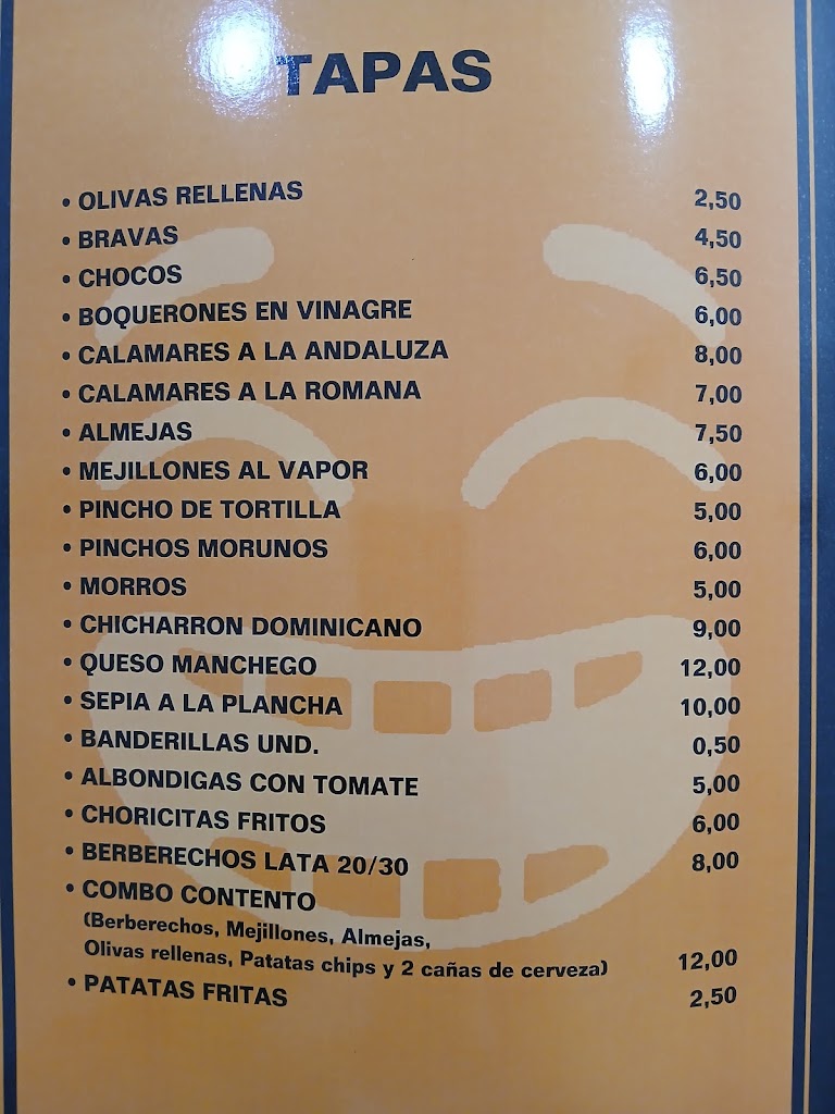 BAR EL CONTENTO — Carta