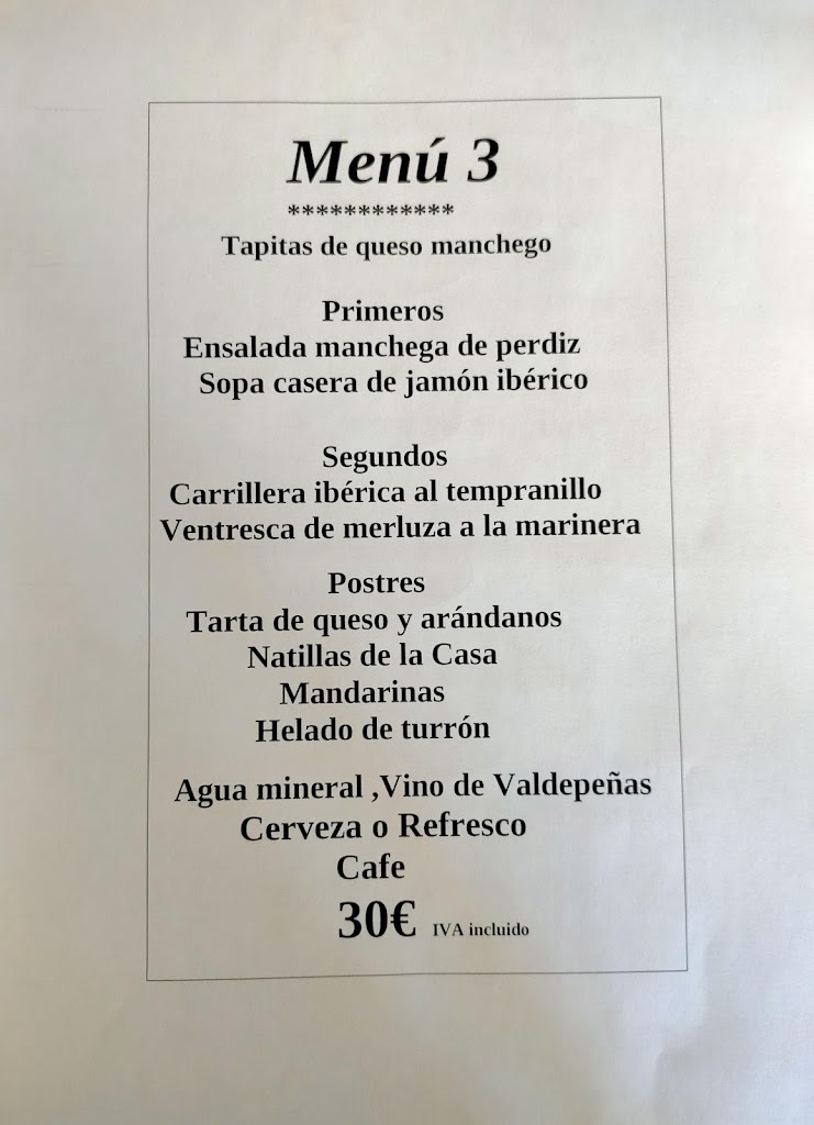 Avdarestaurantetinajas — Carta