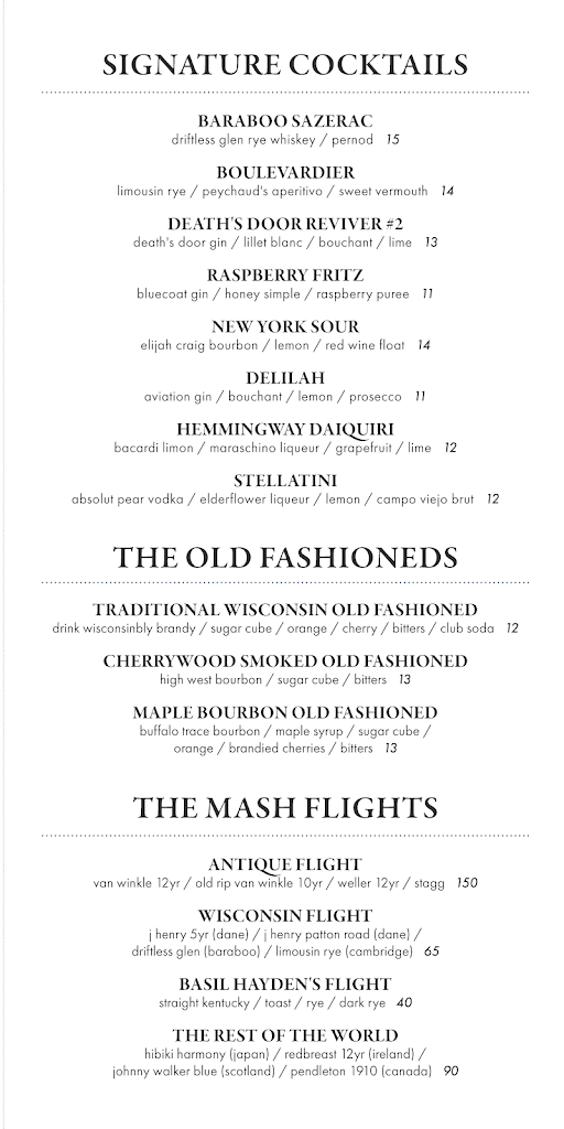  The 1844 Table & Mash