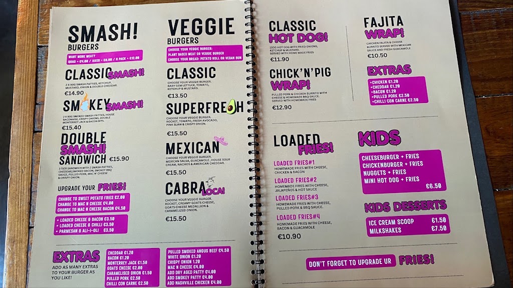 Famous Daves — Carta