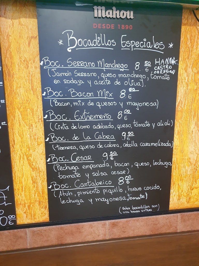 La Oliva de Oro — Carta
