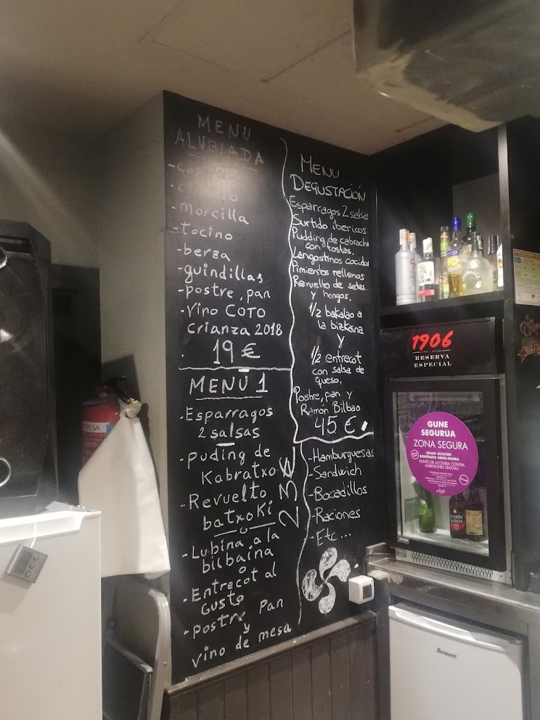 Batzoki Repelega (Portugalete) — Carta
