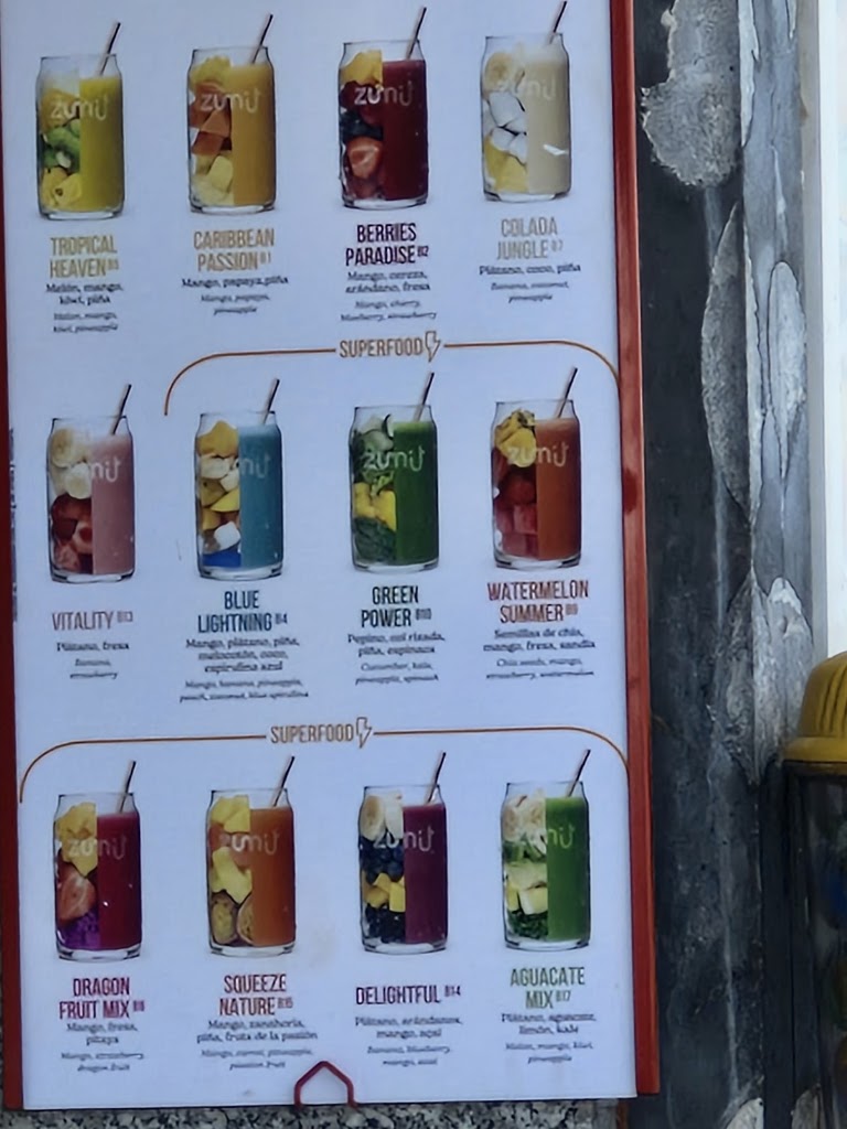 Restaurante Explanada — Carta