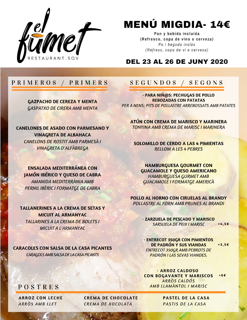 El Fumet de Sant Quirze — Carta