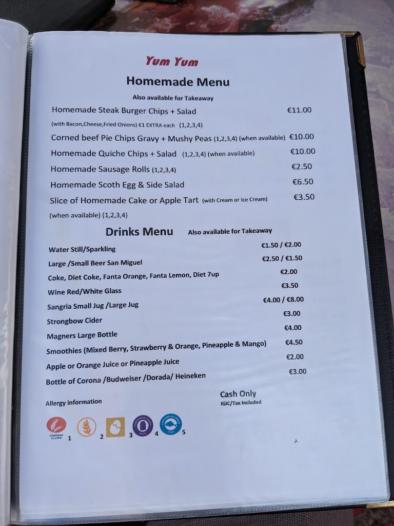 Yum Yum — Carta