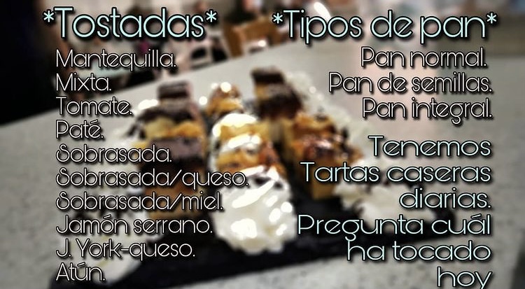Bar El Comienzo — Carta