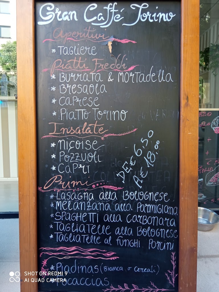 Gran Caffe Torino — Carta
