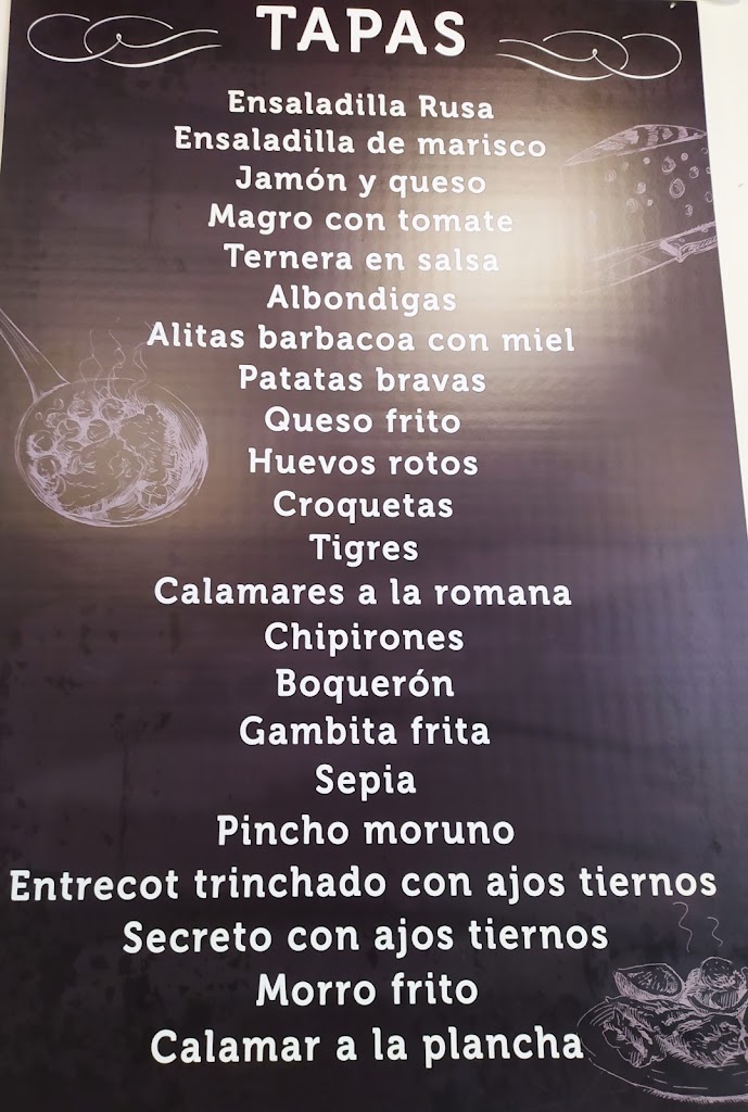 Cerveceria Bon Profit — Carta