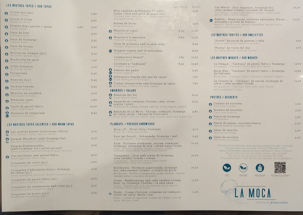 La Moca — Carta