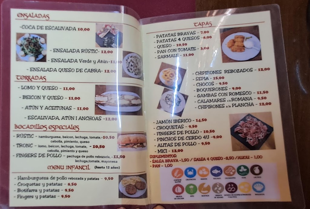 Rustic Bar — Carta