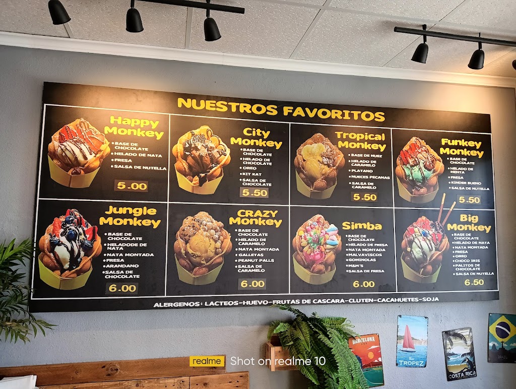 Waffle Paradise Lliria — Carta