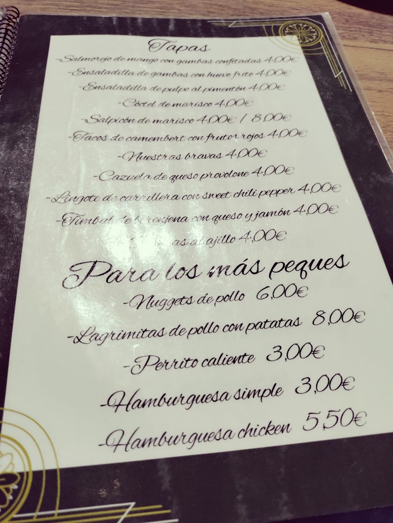 Casino de la paz — Carta