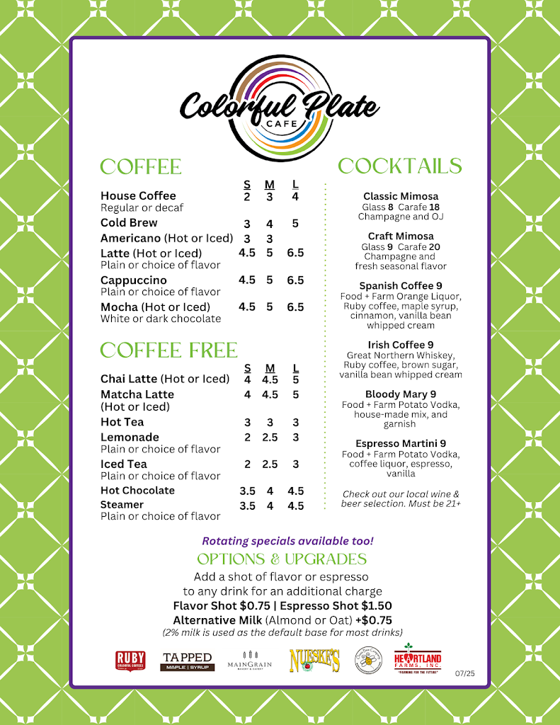  Colorful Plate Café