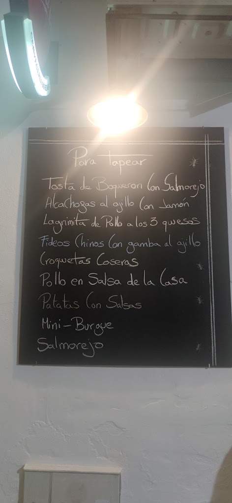 Restaurante La Bohemia — Carta