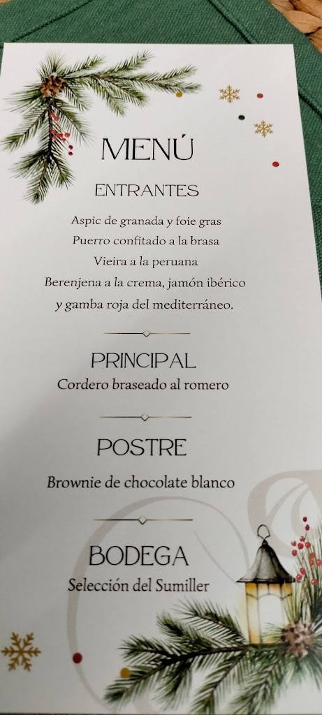 Restaurante Rebate — Carta
