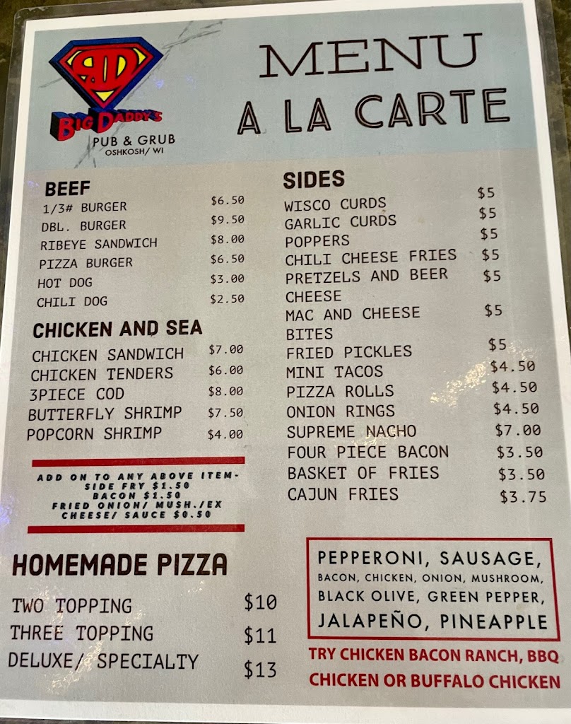  Big Daddy's Pub & Grub