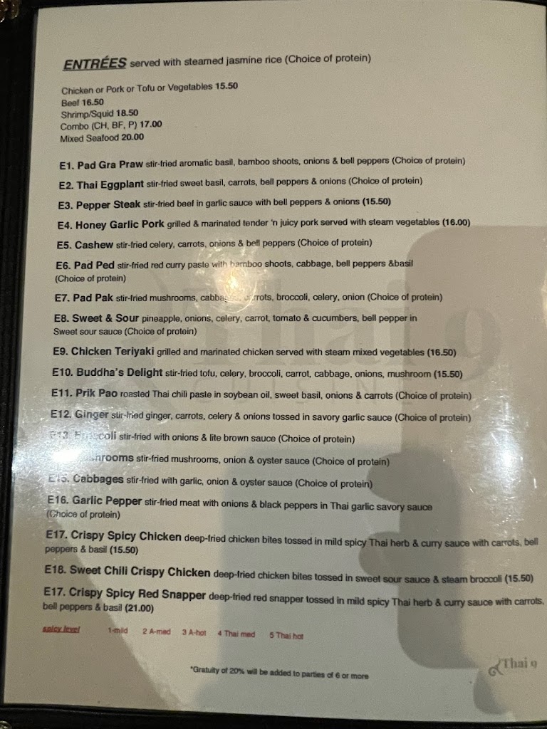 Thai 9 Cuisine