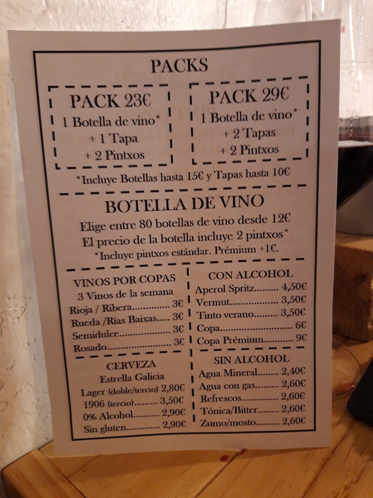 Latuna Pintxoteca — Carta