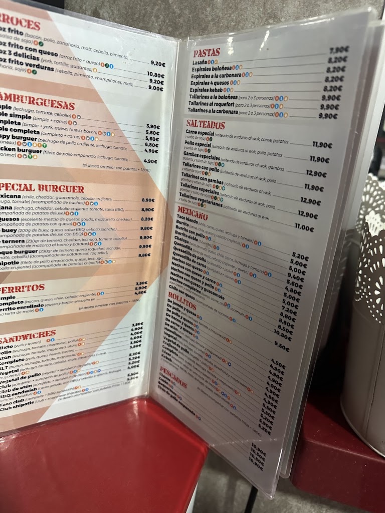 Pizzeria Daylos — Carta