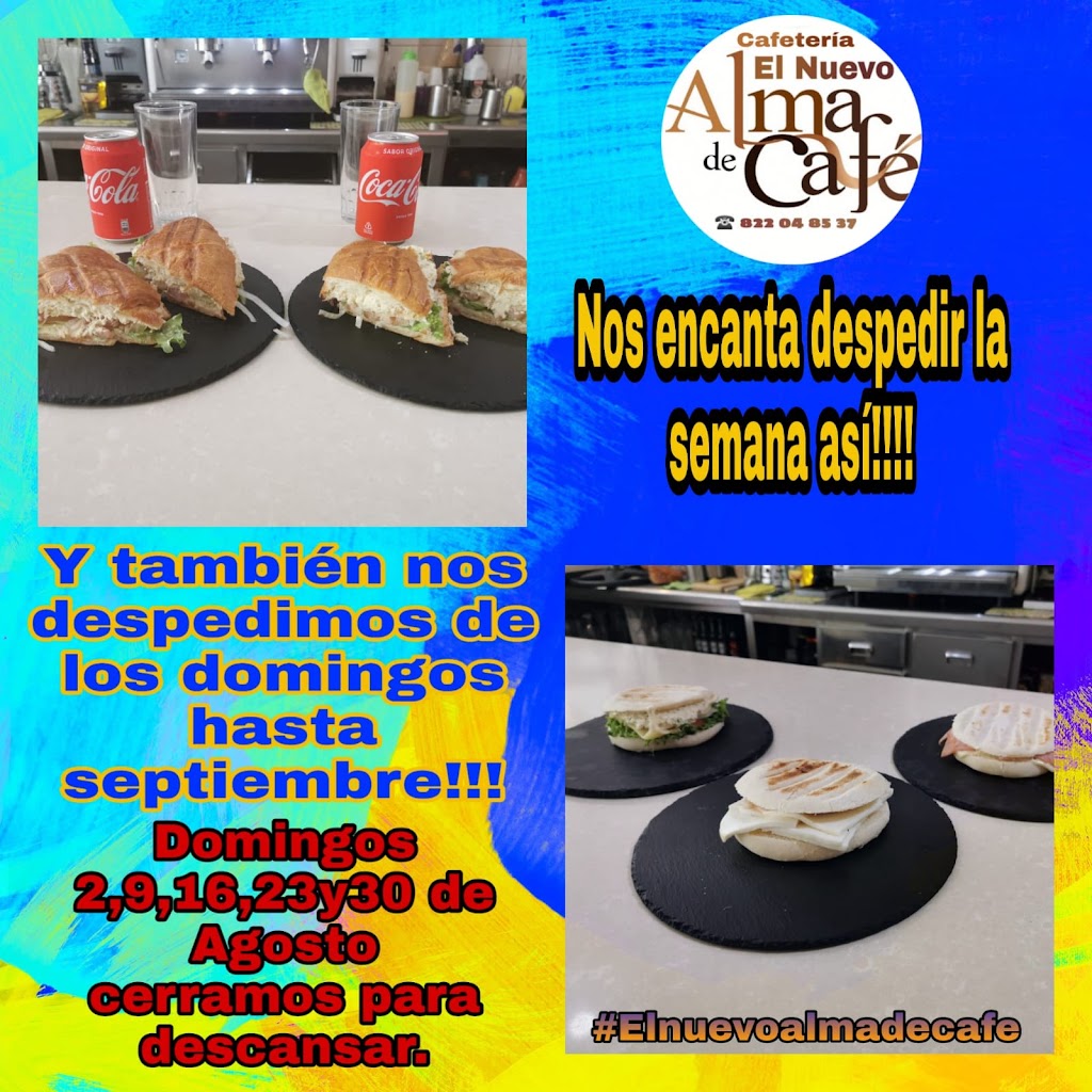 Cafeteria el nuevo Alma de Cafe — Carta