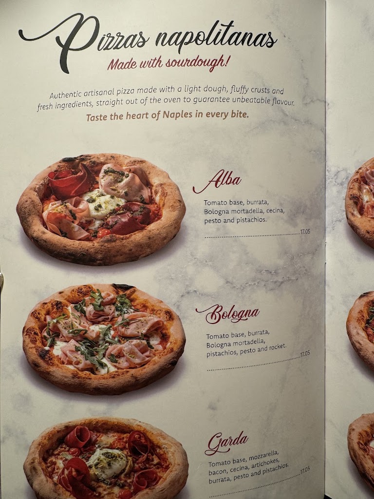 Restaurante La Piemontesa | Calpe — Carta