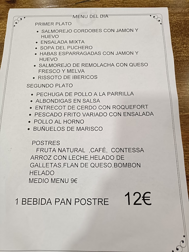 Restaurante El Caballo Blanco - — Carta