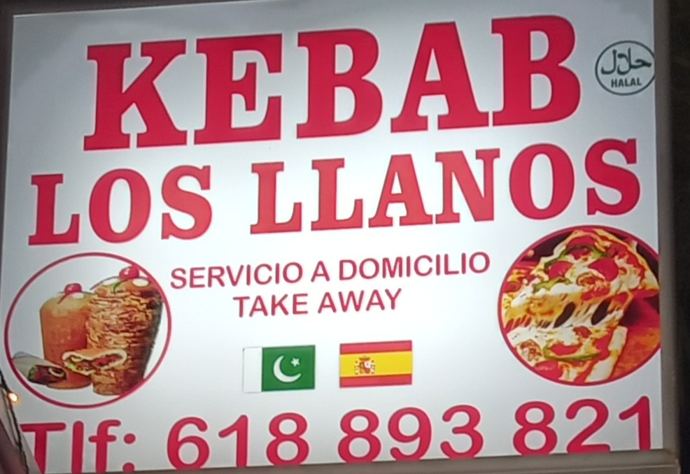 KEBAB LOS LLANOS — Carta