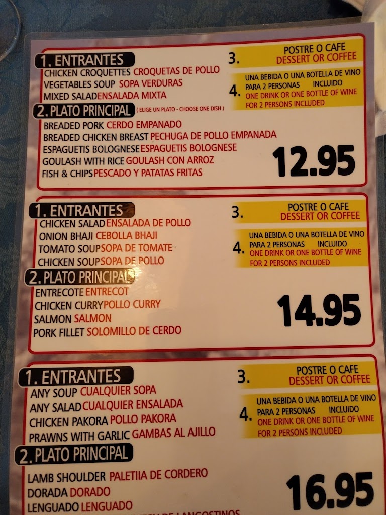 Everest Restaurante — Carta