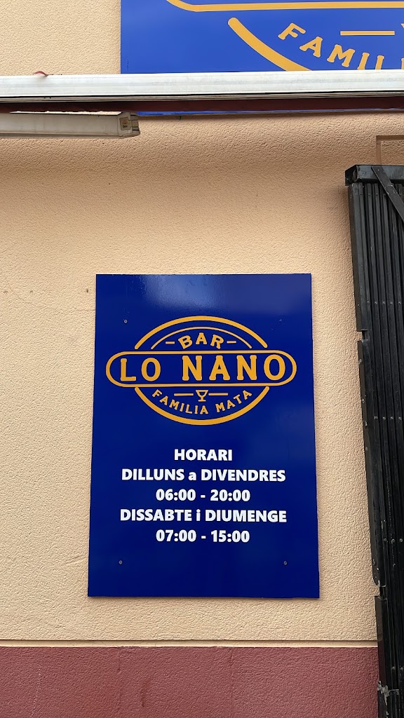 Bar Lo Nano — Del propietario