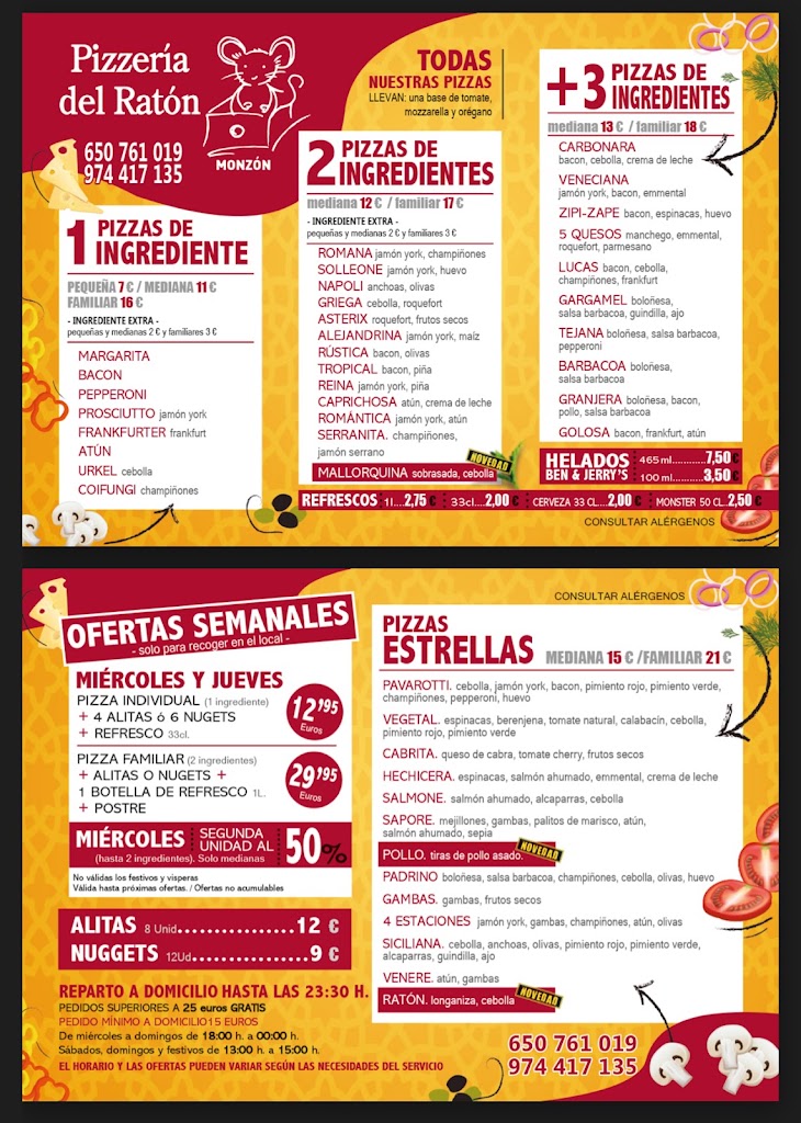 PIZZERIA DEL RATON — Mas recientes