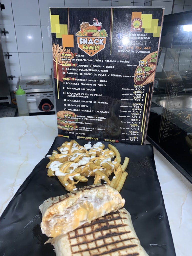 Snack family algeciras — Carta