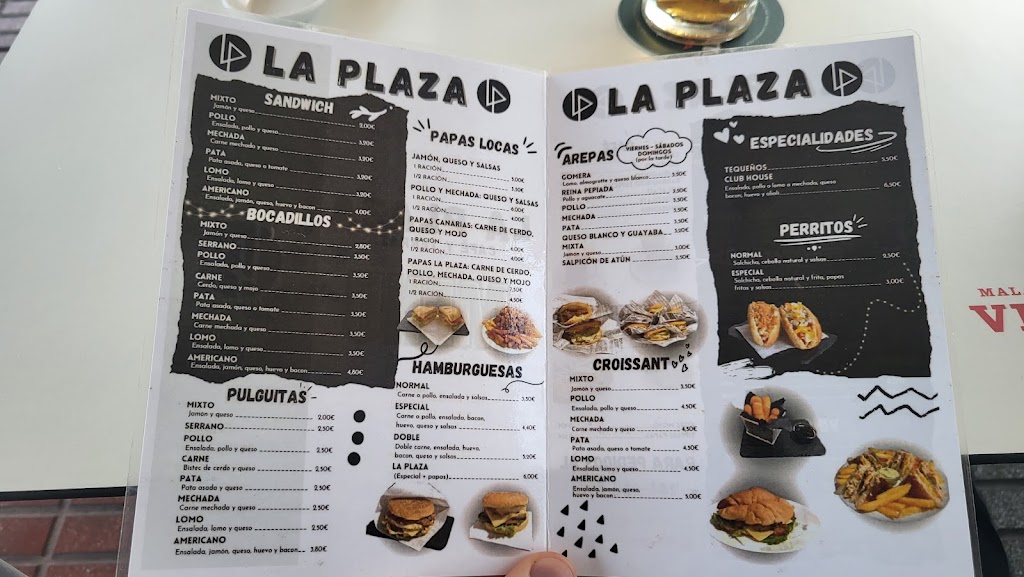 La Plaza Cafe y Terraza — Carta