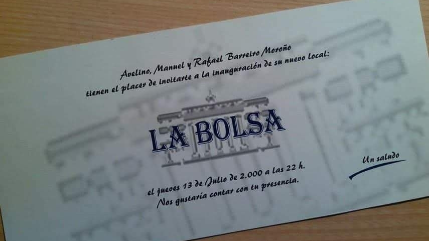 Bar La Bolsa — Del propietario