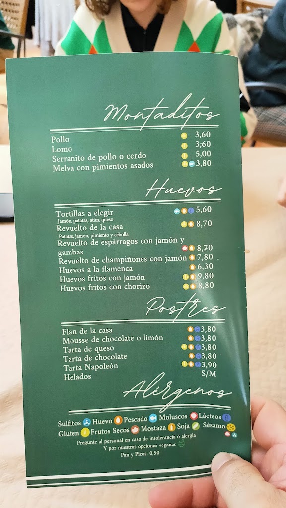Bar Restaurante Lechuga — Carta