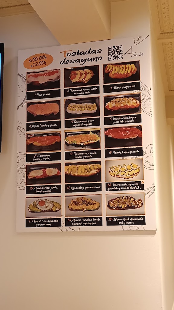 Atxalde cafe bar — Carta